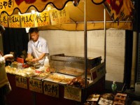 餡餅（シャービン）の屋台